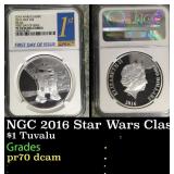 NGC 2016 Star Wars Classic R2-D2 1oz Silver $2 Aus