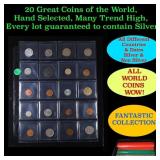 20 Great Coins of the World, hand selected, many t