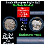 Buffalo Nickel Shotgun Roll in Old Bank Style 
