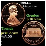 1994-s Proof Lincoln Cent 1c GEM++ Proof Deep Came