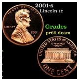2001-s Proof Lincoln Cent 1c Grades GEM++ Proof De