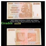 2007-2008 Zimbabwe (ZWR 3rd Dollar) 20,000 Dollars