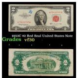 1953C $2 Red Seal United States Note Grades vf++