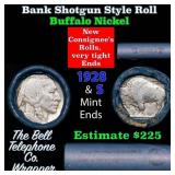 Buffalo Nickel Shotgun Roll in Old Bank Style 