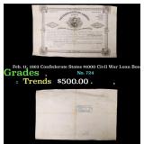 Feb. 11, 1863 Confederate States $1000 Civil War L
