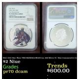 NGC 2021 Star Wars THE MANDALORIAN 1oz .999 Silver