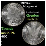 1879-s Morgan Dollar $1 Grades GEM Unc PL