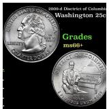 2009-d Disctrict of Columbia Washington Quarter 25