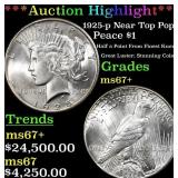 ***Major Highlight*** 1925-p Peace Dollar Near Top