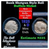 Buffalo Nickel Shotgun Roll in Old Bank Style 