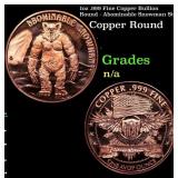 1oz .999 Fine Copper Bullion Round - Abominable Sn