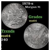 1878-s Morgan Dollar $1 Grades Choice Unc