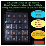 20 Great Coins of the World, hand selected, many t