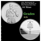 2023  Muhammad Ali Boxing 1oz .999 Silver $2  Niue