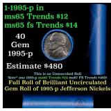 BU Shotgun Jefferson 5c roll, 1993-p 40 pcs Bell T