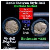 Buffalo Nickel Shotgun Roll in Old Bank Style 