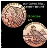 1oz .999 Fine Copper Bullion Round - Indian Gold C