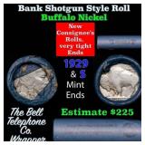 Buffalo Nickel Shotgun Roll in Old Bank Style 