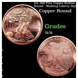 1oz .999 Fine Copper Bullion Round - Walking Liber