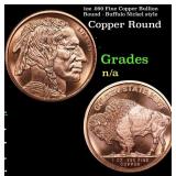 1oz .999 Fine Copper Bullion Round - Buffalo Nicke