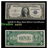 1935E $1 Blue Seal Silver Certificate Grades Choic