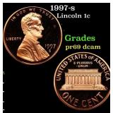1997-s Proof Lincoln Cent 1c Grades GEM++ Proof De
