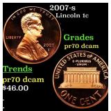 2007-s Proof Lincoln Cent 1c Grades GEM++ Proof De