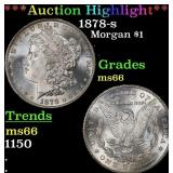 ***Major Highlight*** 1878-s Morgan Dollar $1 ms66