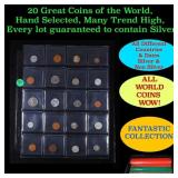 20 Great Coins of the World, hand selected, many t