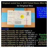 Original sealed box 5- 1977 United States Mint  Se