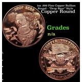 1oz .999 Fine Copper Bullion Round - "Drop Bear" S