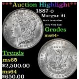 ***Major Highlight*** 1887-o Morgan Dollar $1 ms64