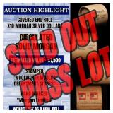 High Value! - Covered End Roll - Marked " Morgan L