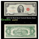 1963 $2 Red Seal United States Note Grades Select