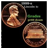 1999-s Proof Lincoln Cent 1c Grades GEM++ Proof De