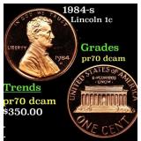 1984-s Proof Lincoln Cent 1c GEM++ Proof Deep Came