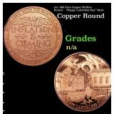 1oz .999 Fine Copper Bullion Round -  "Happy Labor