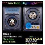 ***Auction Highlight*** PCGS 1974-s Proof Washingt