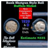 Buffalo Nickel Shotgun Roll in Old Bank Style 