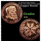 1oz .999 Fine Copper Bullion Round - Santa Claus i