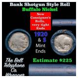Buffalo Nickel Shotgun Roll in Old Bank Style 