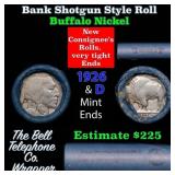 Buffalo Nickel Shotgun Roll in Old Bank Style 