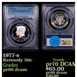 PCGS 1977-s Proof Kennedy Half Dollar 50c pr69 dca