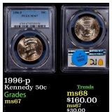 PCGS 1996-p Kennedy Half Dollar 50c ms67 PCGS