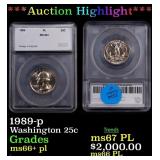 1989-p Washington Quarter 25c SEGS