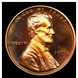 1970-s Lg Date Proof Lincoln Cent 1c Grades GEM++