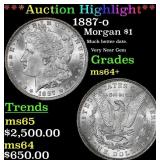***Major Highlight*** 1887-o Morgan Dollar $1 ms64