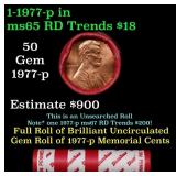 BU Shotgun Lincoln 1c roll, 1977-p 50 pcs Dunbar W