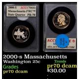 2000-s Massachusetts Proof Washington Quarter 25c