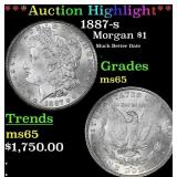***Major Highlight*** 1887-s Morgan Dollar $1 ms65